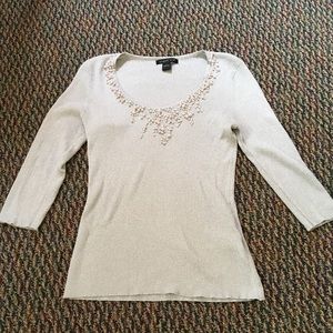 Silver and Pearl Sweater